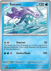 Suicune - SV: Prismatic Evolutions (PRE) #024/131 - Uncommon Pokémon Trading Card