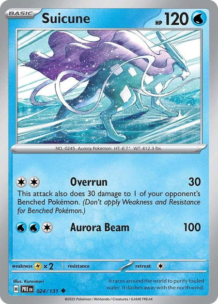 Suicune - SV: Prismatic Evolutions Pokémon trading card