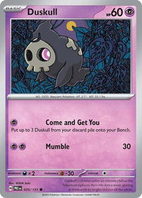Duskull - SV: Prismatic Evolutions (PRE) #035/131 - Common Pokémon Trading Card