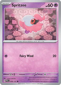 Spritzee - SV: Prismatic Evolutions (PRE) #038/131 - Common Pokémon Trading Card