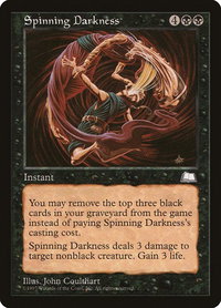 Spinning Darkness - Weatherlight (WTH) #81 - Common Magic: The Gathering Trading Card