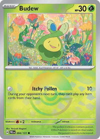 Budew (Poke Ball Pattern) - SV: Prismatic Evolutions (PRE) #004/131 - Common Pokémon Trading Card