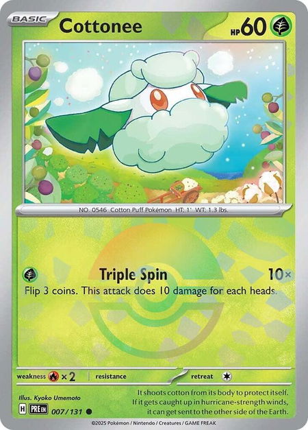 Cottonee (Poke Ball Pattern) - SV: Prismatic Evolutions Pokémon trading card