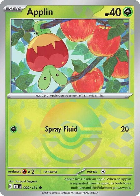Applin (Poke Ball Pattern) - SV: Prismatic Evolutions Pokémon trading card
