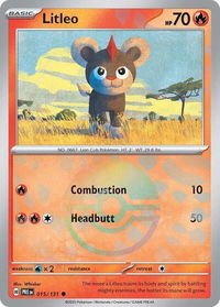Litleo (Poke Ball Pattern) - SV: Prismatic Evolutions (PRE) #015/131 - Common Pokémon Trading Card
