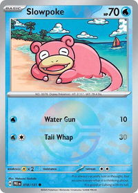 Slowpoke (Poke Ball Pattern) - SV: Prismatic Evolutions (PRE) #018/131 - Common Pokémon Trading Card