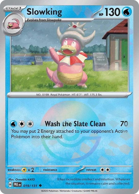Slowking (Poke Ball Pattern) trading card from SV: Prismatic Evolutions Slowking (Poke Ball Pattern) - SV: Prismatic Evolutions Pokémon trading card