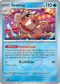 Seaking (Poke Ball Pattern) - SV: Prismatic Evolutions (PRE) #021/131 - Uncommon Pokémon Trading Card