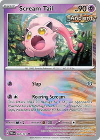 Scream Tail (Poke Ball Pattern) - SV: Prismatic Evolutions (PRE) #042/131 - Uncommon Pokémon Trading Card