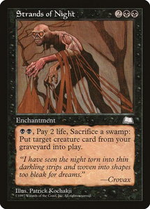 Strands of Night - Weatherlight (WTH) #82 - Uncommon Magic: The Gathering Trading Card