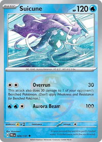 Suicune (Master Ball Pattern) - SV: Prismatic Evolutions (PRE) #024/131 - Uncommon Pokémon Trading Card