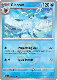 Glaceon (Master Ball Pattern) - SV: Prismatic Evolutions (PRE) #025/131 - Rare Pokémon Trading Card