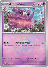 Aromatisse (Master Ball Pattern) - SV: Prismatic Evolutions (PRE) #039/131 - Common Pokémon Trading Card