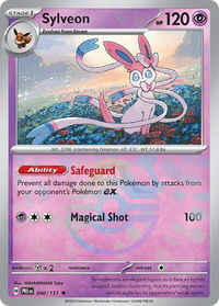 Sylveon (Master Ball Pattern) - SV: Prismatic Evolutions (PRE) #040/131 - Rare Pokémon Trading Card