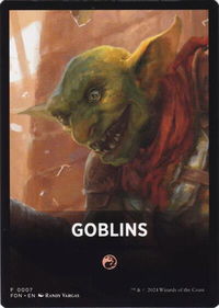 Goblins Theme Card - Foundations (FDN) #7 - Token Magic: The Gathering Trading Card