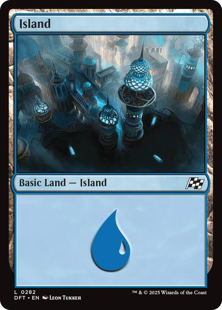 Island (0282) - Aetherdrift Magic: The Gathering trading card