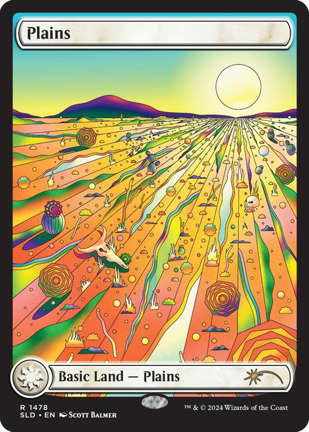 Plains (1478) - Secret Lair Drop Series Magic: The Gathering trading card