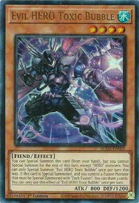 Evil HERO Toxic Bubble - Supreme Darkness (SUDA) #SUDA-EN001 - Ultra Rare YuGiOh Trading Card