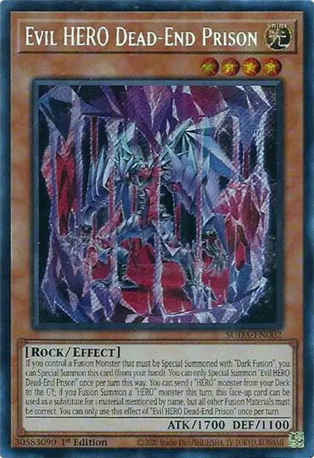 Evil HERO Dead-End Prison - Supreme Darkness YuGiOh trading card