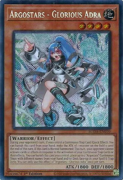 Argostars - Glorious Adra - Supreme Darkness YuGiOh trading card