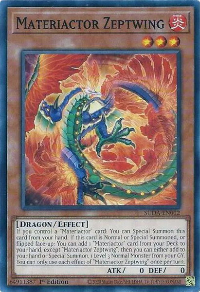 Materiactor Zeptwing - Supreme Darkness YuGiOh trading card