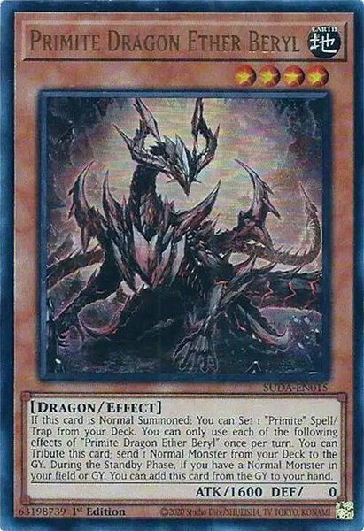 Primite Dragon Ether Beryl - Supreme Darkness YuGiOh trading card