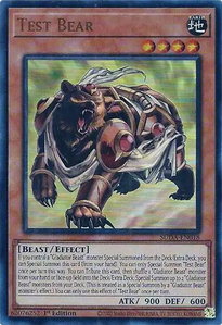 Test Bear - Supreme Darkness (SUDA) #SUDA-EN018 - Ultra Rare YuGiOh Trading Card