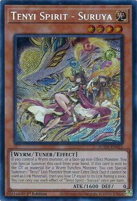 Tenyi Spirit - Suruya - Supreme Darkness YuGiOh trading card