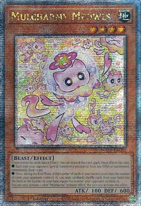 Mulcharmy Meowls (Quarter Century Secret Rare) - Supreme Darkness YuGiOh trading card