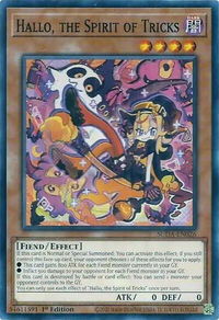 Hallo, the Spirit of Tricks - Supreme Darkness (SUDA) #SUDA-EN026 - Common / Short Print YuGiOh Trading Card