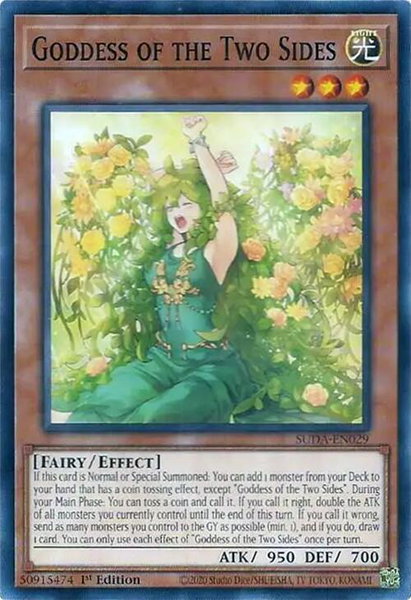 Goddess of the Two Sides - Supreme Darkness YuGiOh trading card