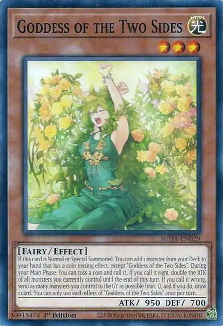 Goddess of the Two Sides - Supreme Darkness YuGiOh trading card