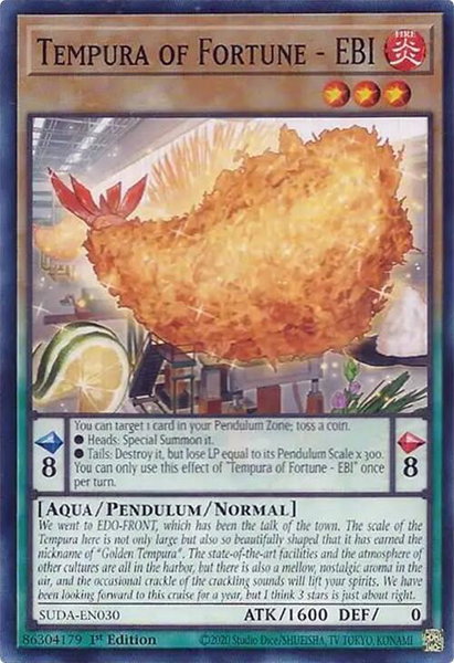 Tempura of Fortune - EBI - Supreme Darkness YuGiOh trading card