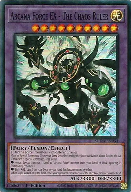 Arcana Force EX - The Chaos Ruler - Supreme Darkness YuGiOh trading card