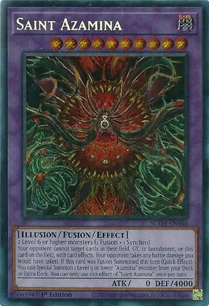 Saint Azamina - Supreme Darkness YuGiOh trading card
