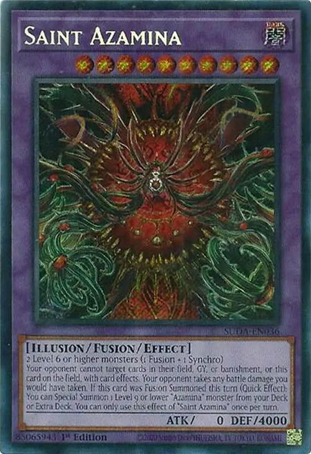 Saint Azamina - Supreme Darkness YuGiOh trading card