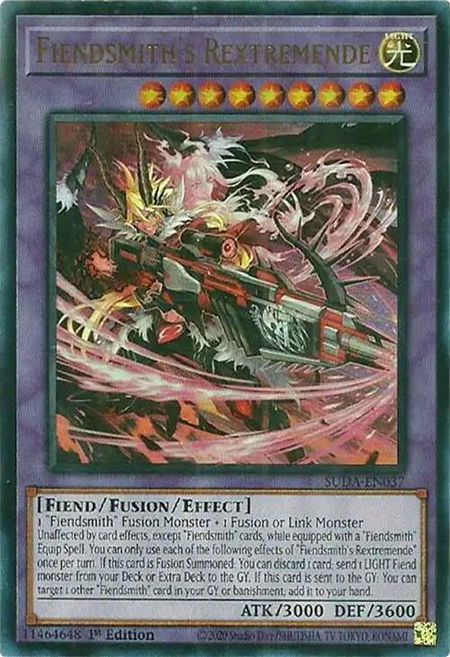 Fiendsmith's Rextremende - Supreme Darkness YuGiOh trading card