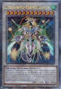 Crystal Clear Wing Over Synchro Dragon (Quarter Century Secret Rare) - Supreme Darkness (SUDA) #SUDA-EN039 - Quarter Century Secret Rare YuGiOh Trading Card