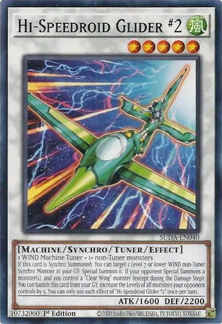 Hi-Speedroid Glider #2 - Supreme Darkness YuGiOh trading card