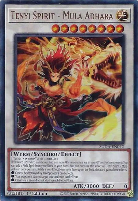 Tenyi Spirit - Mula Adhara - Supreme Darkness YuGiOh trading card