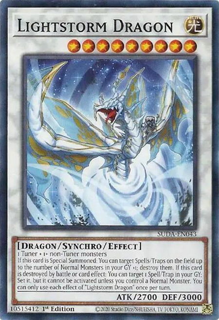 Lightstorm Dragon - Supreme Darkness YuGiOh trading card