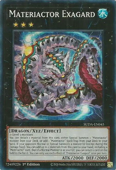 Materiactor Exagard - Supreme Darkness YuGiOh trading card