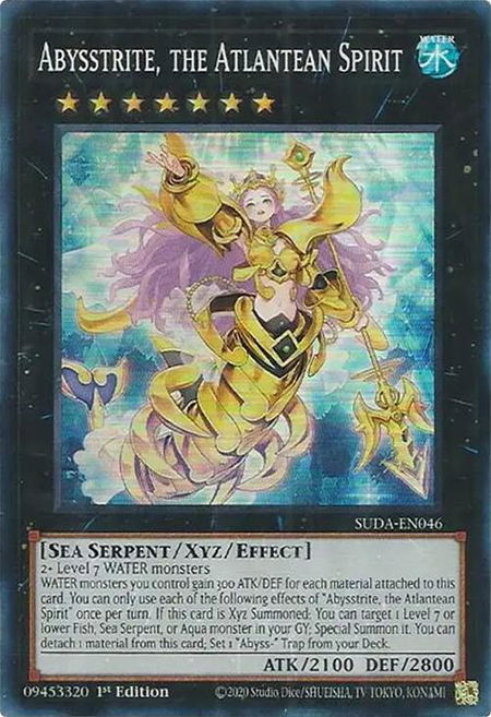 Abysstrite, the Atlantean Spirit - Supreme Darkness YuGiOh trading card