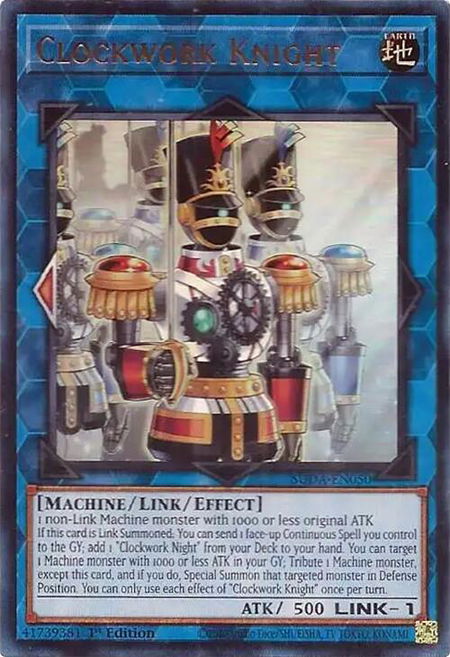 Clockwork Knight - Supreme Darkness YuGiOh trading card