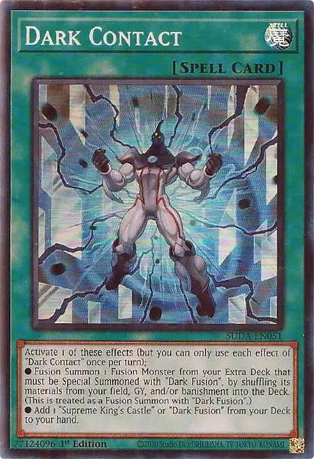 Dark Contact - Supreme Darkness YuGiOh trading card