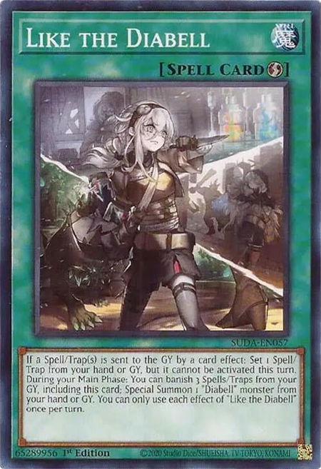 Like the Diabell - Supreme Darkness YuGiOh trading card