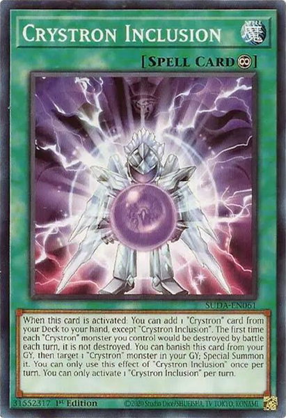 Crystron Inclusion - Supreme Darkness YuGiOh trading card