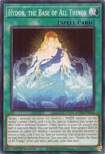 Hydor, the Base of All Things - Supreme Darkness YuGiOh trading card
