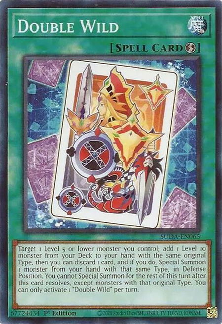Double Wild - Supreme Darkness YuGiOh trading card
