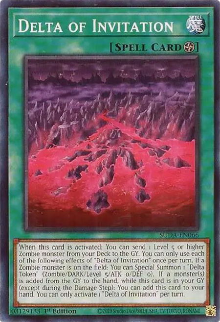 Delta of Invitation - Supreme Darkness YuGiOh trading card